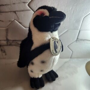 SeaWorld Signature Collection African Penguin Plush Stuffed Animal Black 10"‎